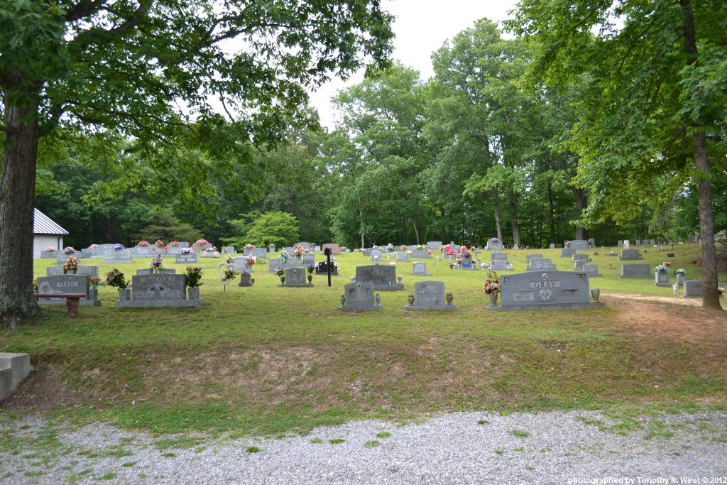 Scott Co, TN Opossum Rock Cemetery at Leatherwood