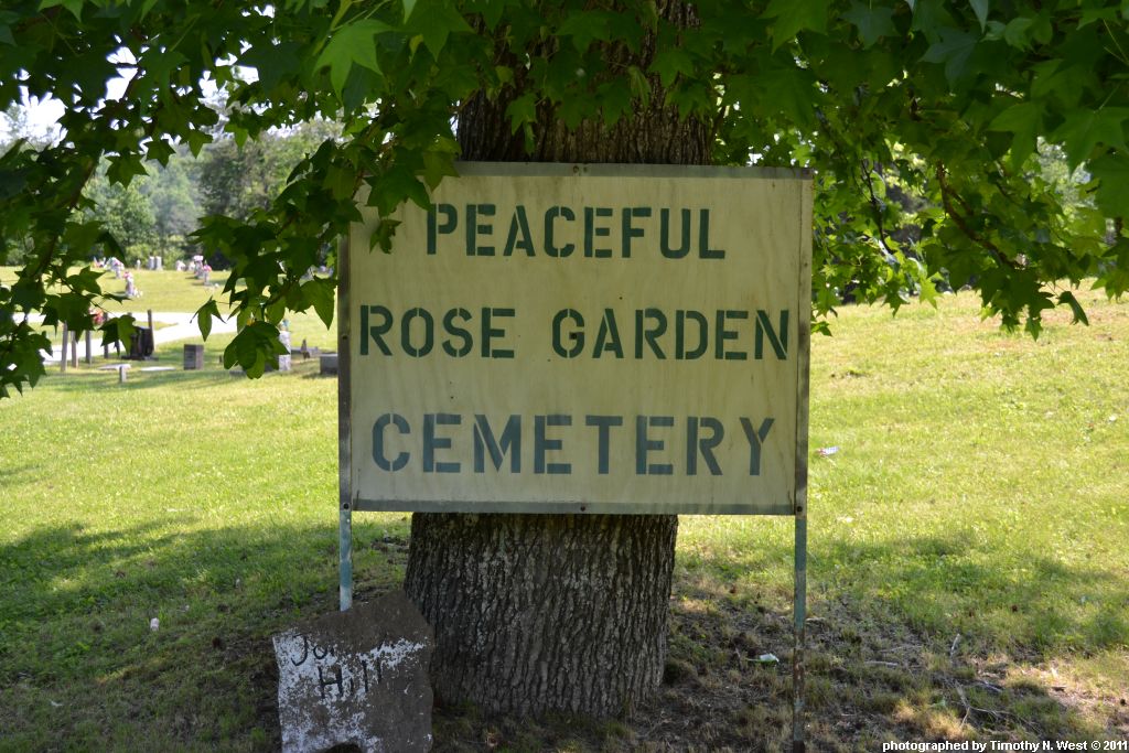 Scott Co, TN Peaceful Rose Garden Cemetery at Almy
