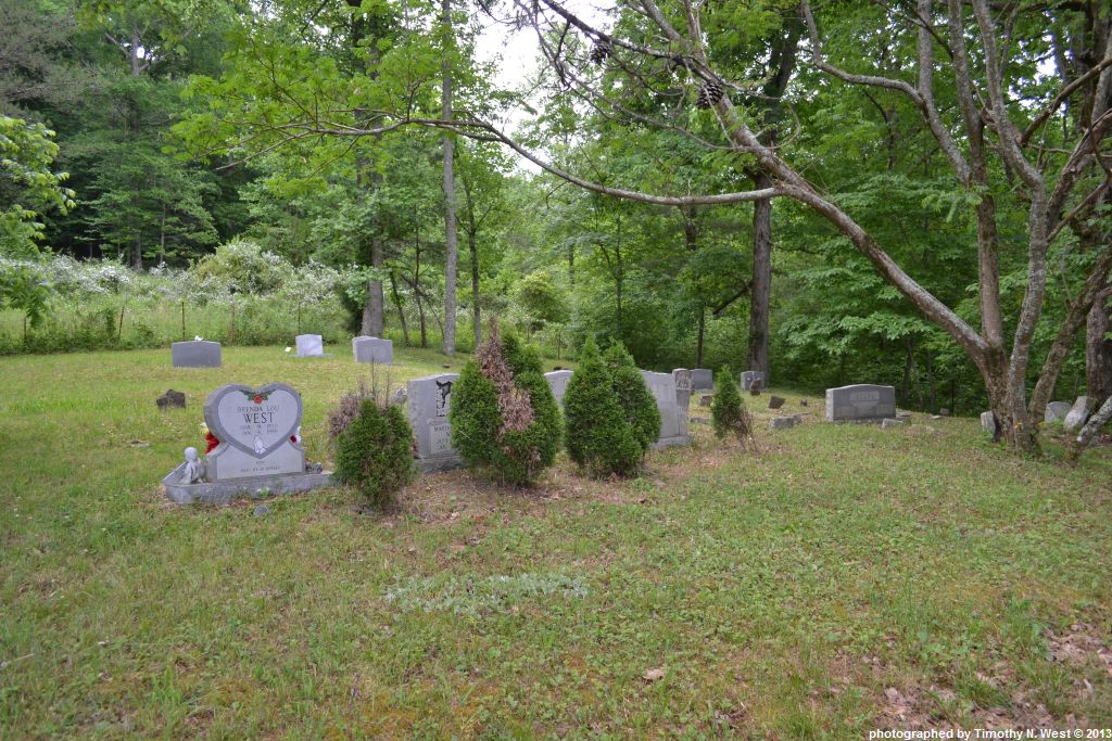 Scott Co, TN West Cemetery at Paint Rock